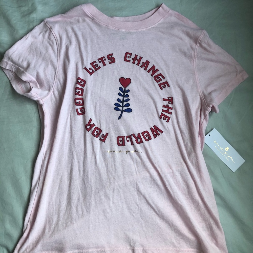 spiritual gangster soft baby pink T-shirt